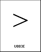 U003E