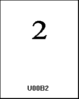 U00B2