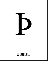 U00DE